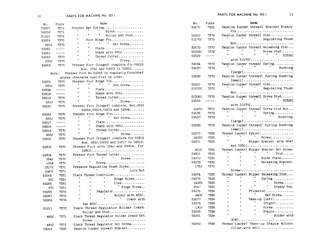 Singer 105-1, 105-2, 105-3 manual 