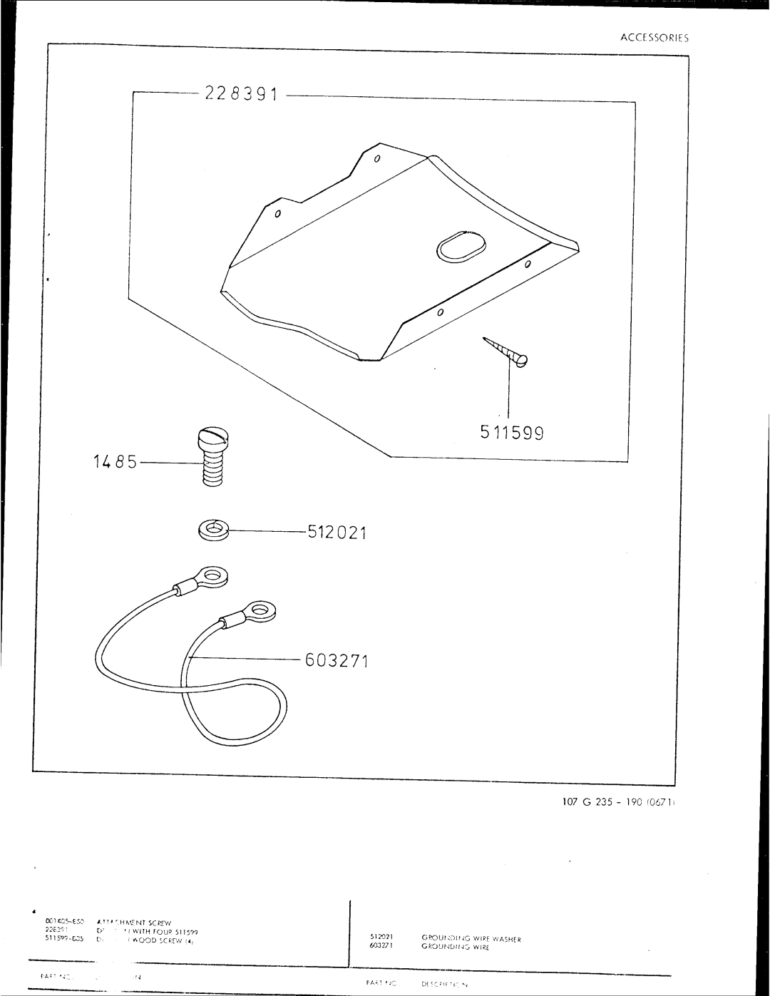 Singer 107G235 manual 