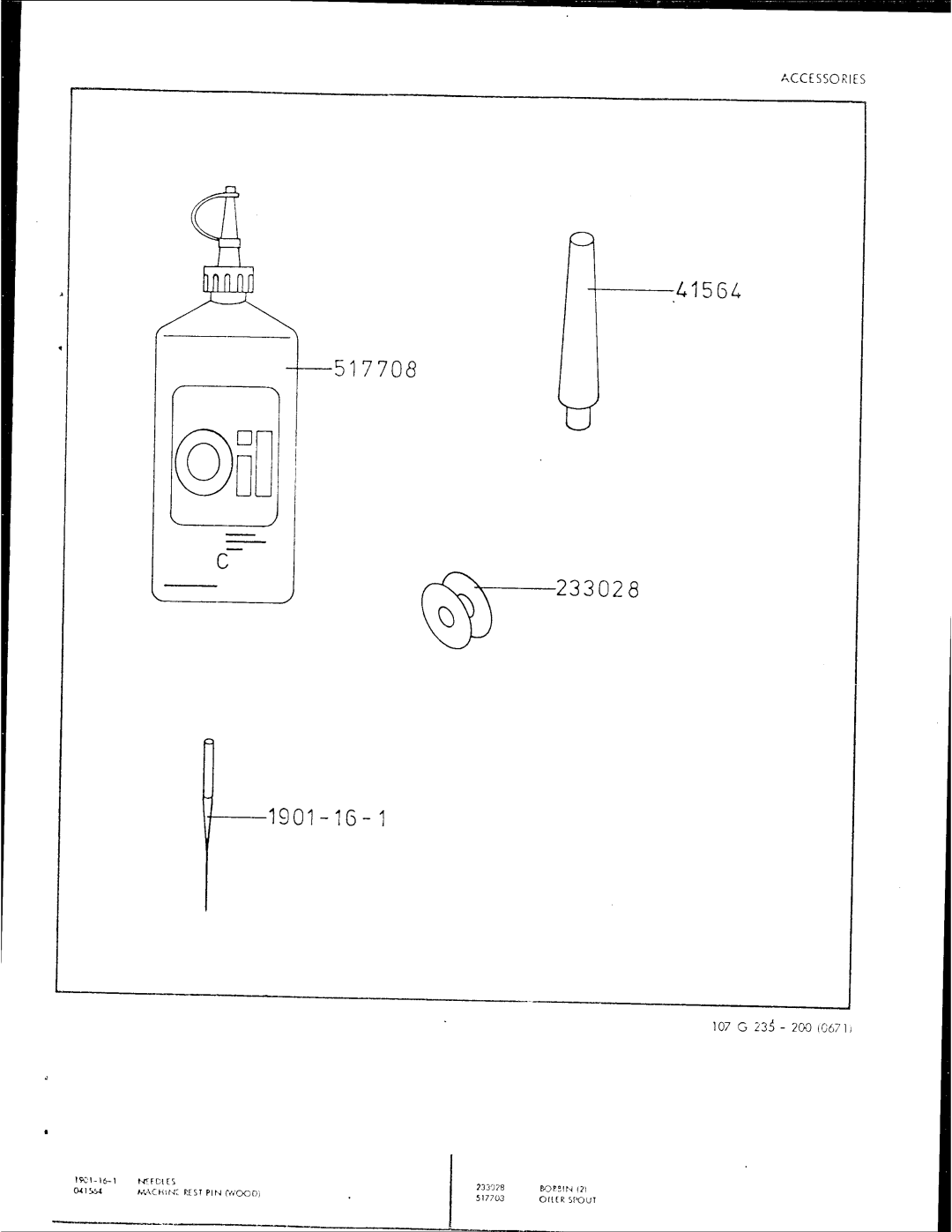 Singer 107G235 manual 