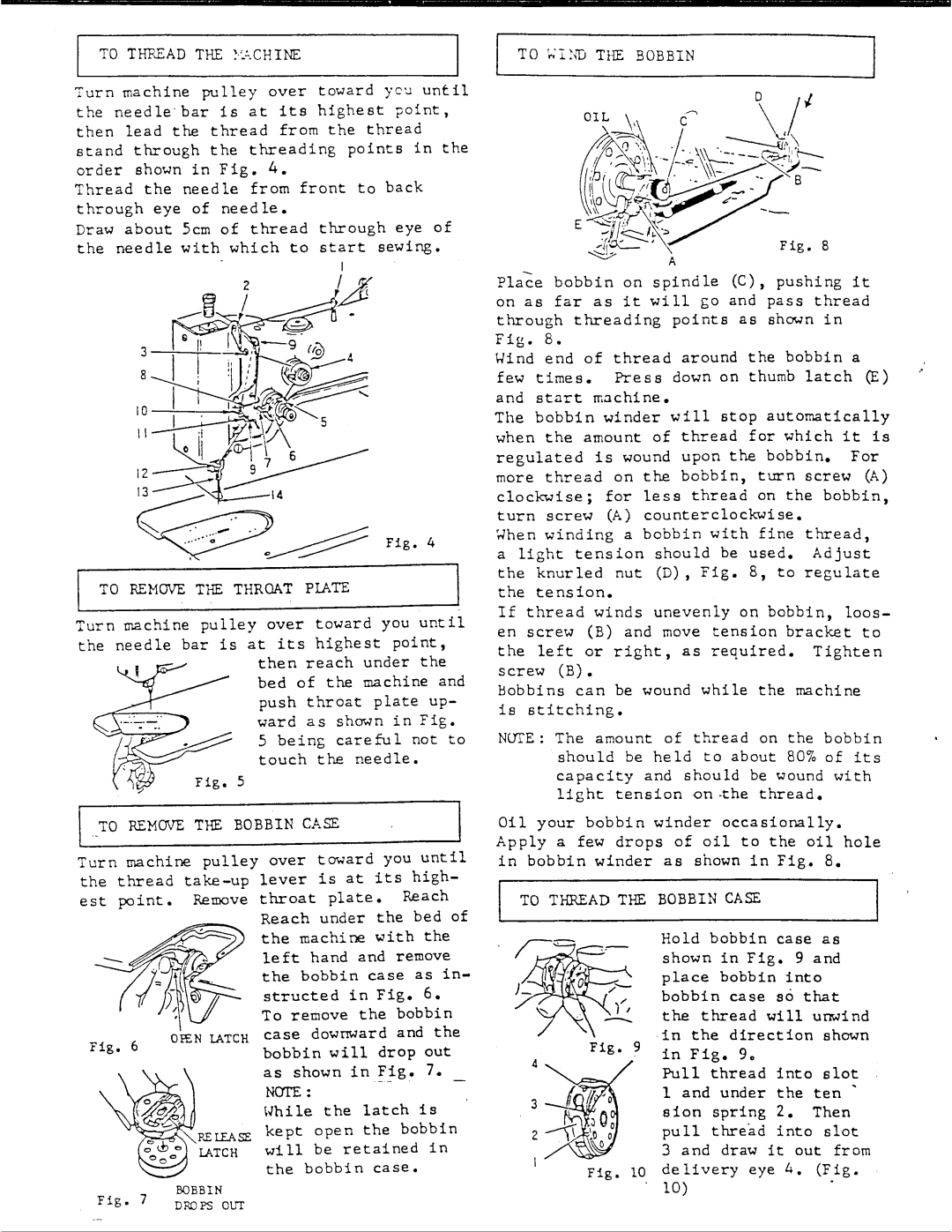 Singer 107U202 manual 