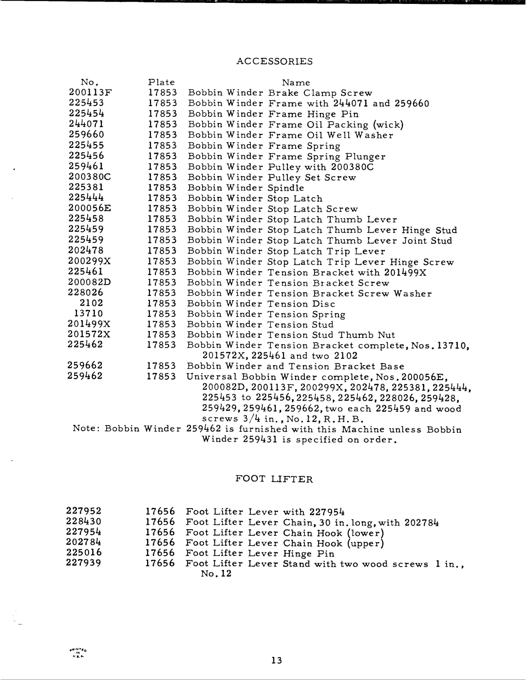 Singer 107W35 manual 