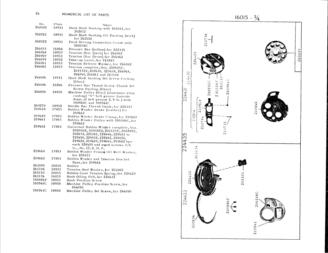 Singer 107W50 manual 