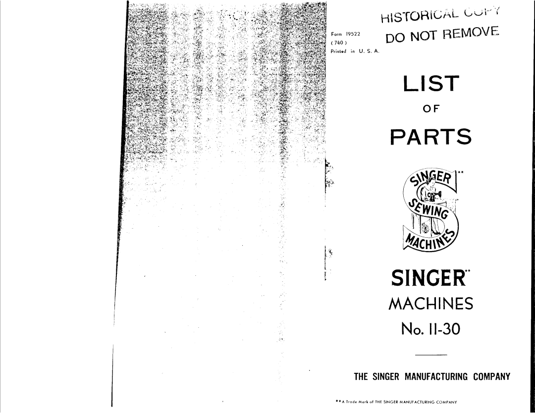 Singer 11-30 manual 