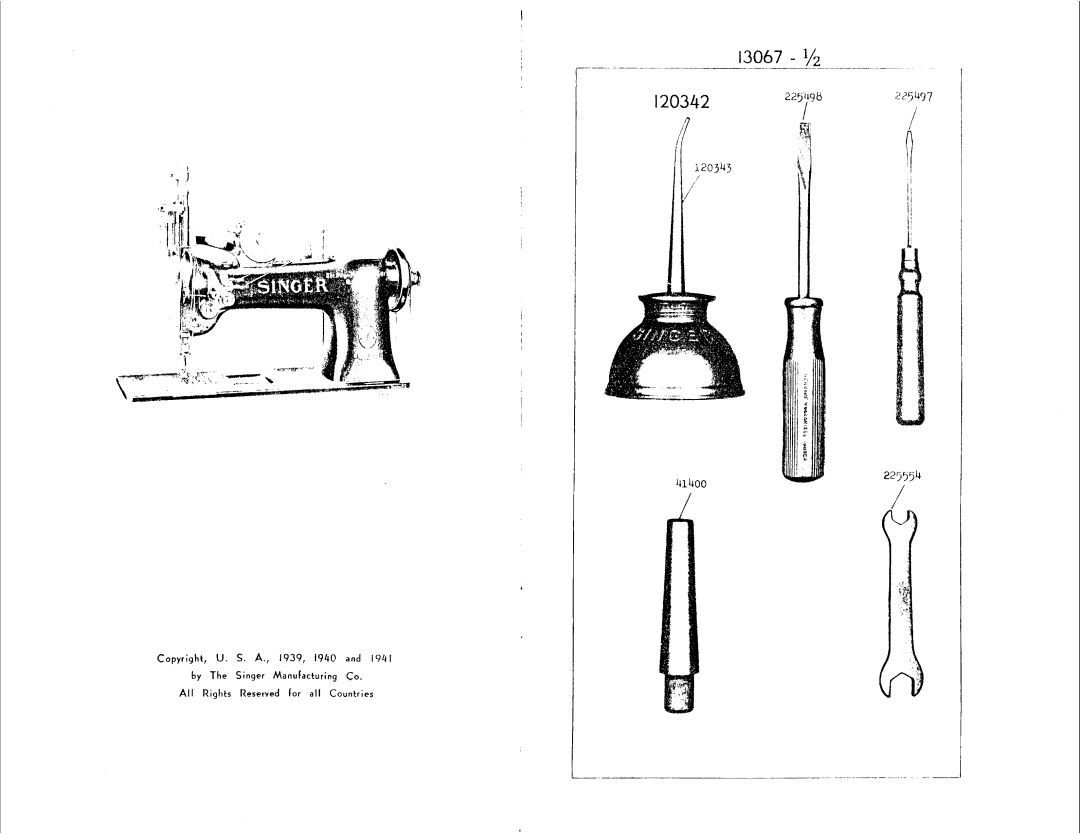 Singer 112W131 manual 