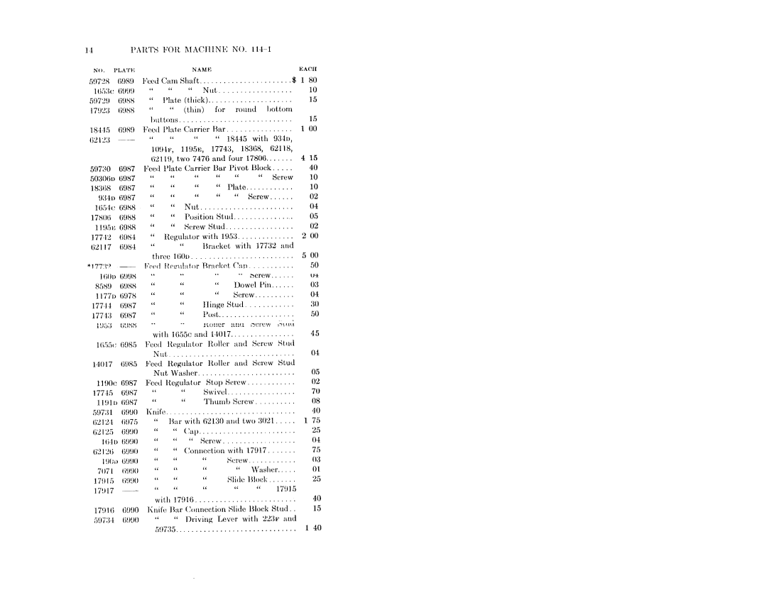 Singer 114-20, 114-1 manual 