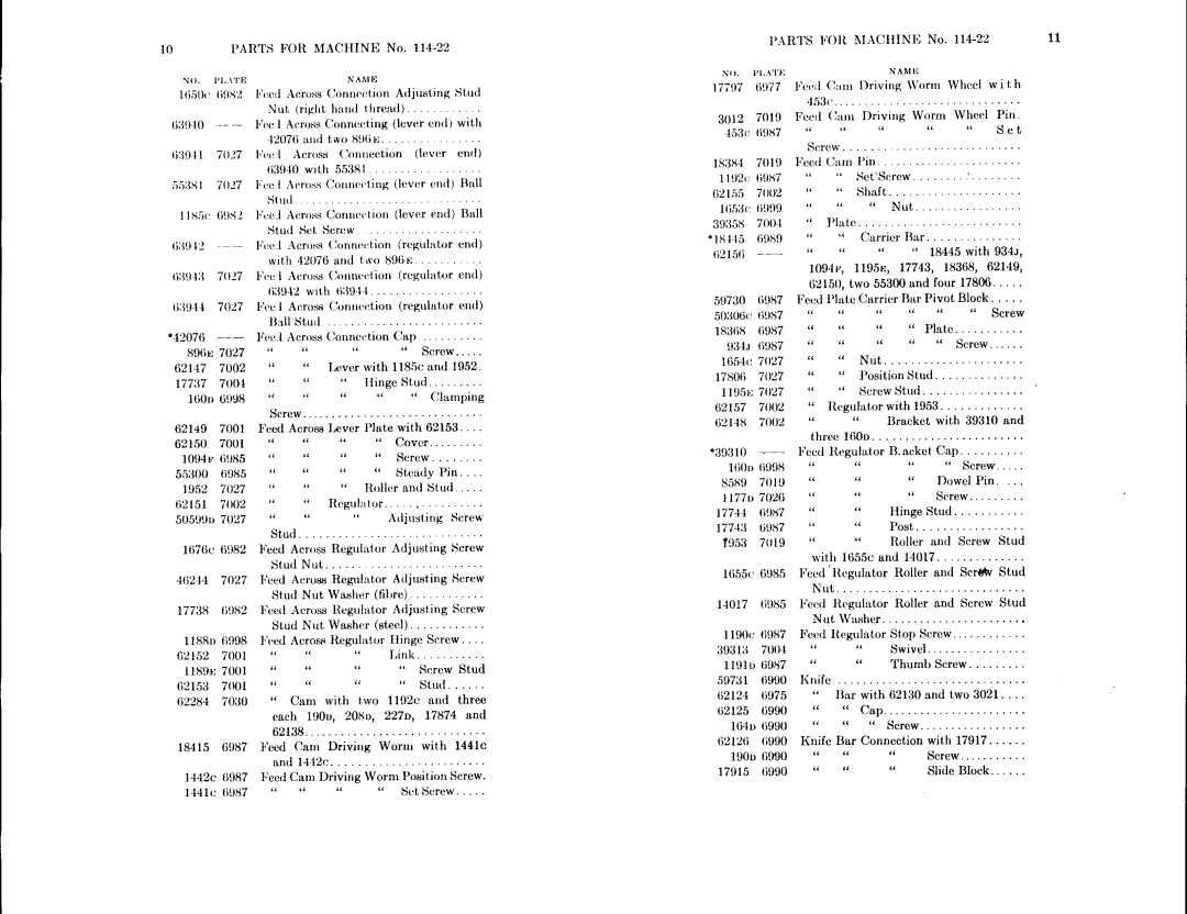 Singer 114-24, 114-22 manual 