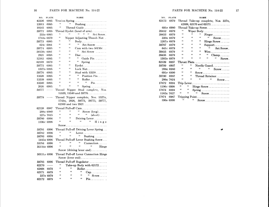 Singer 114-22, 114-24 manual 