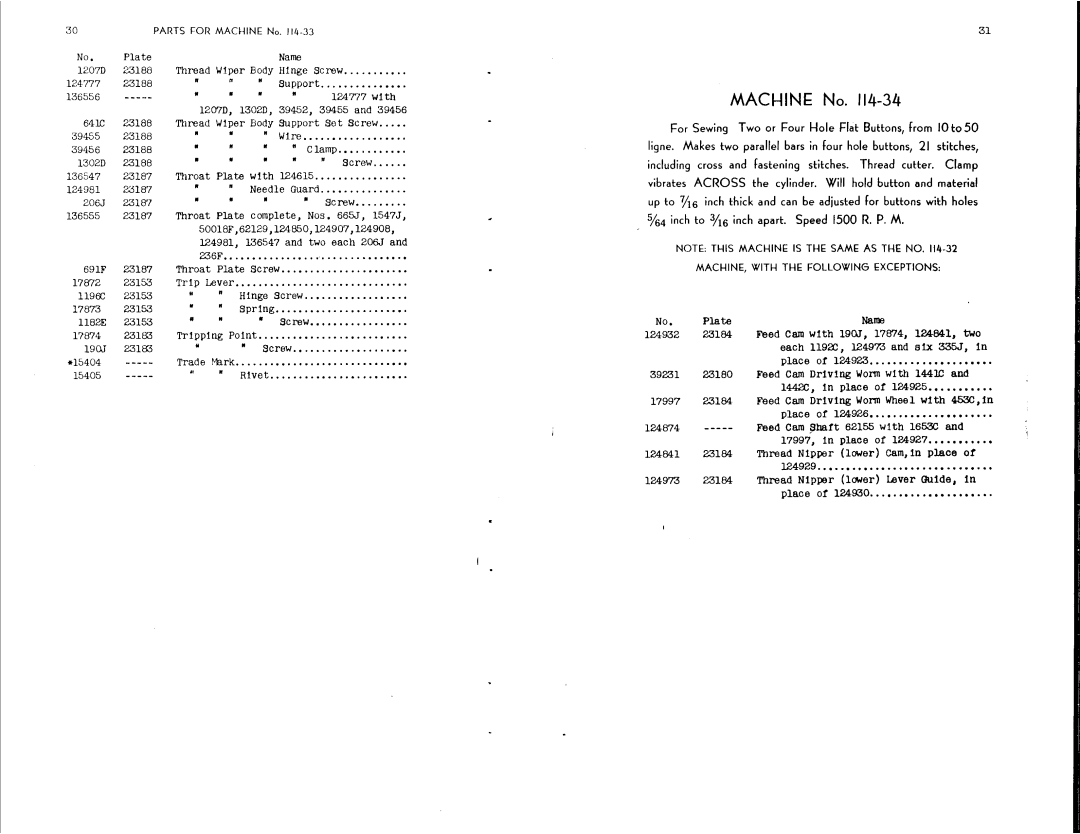 Singer 114-34, 114-33, 114-35, 114-32 manual 