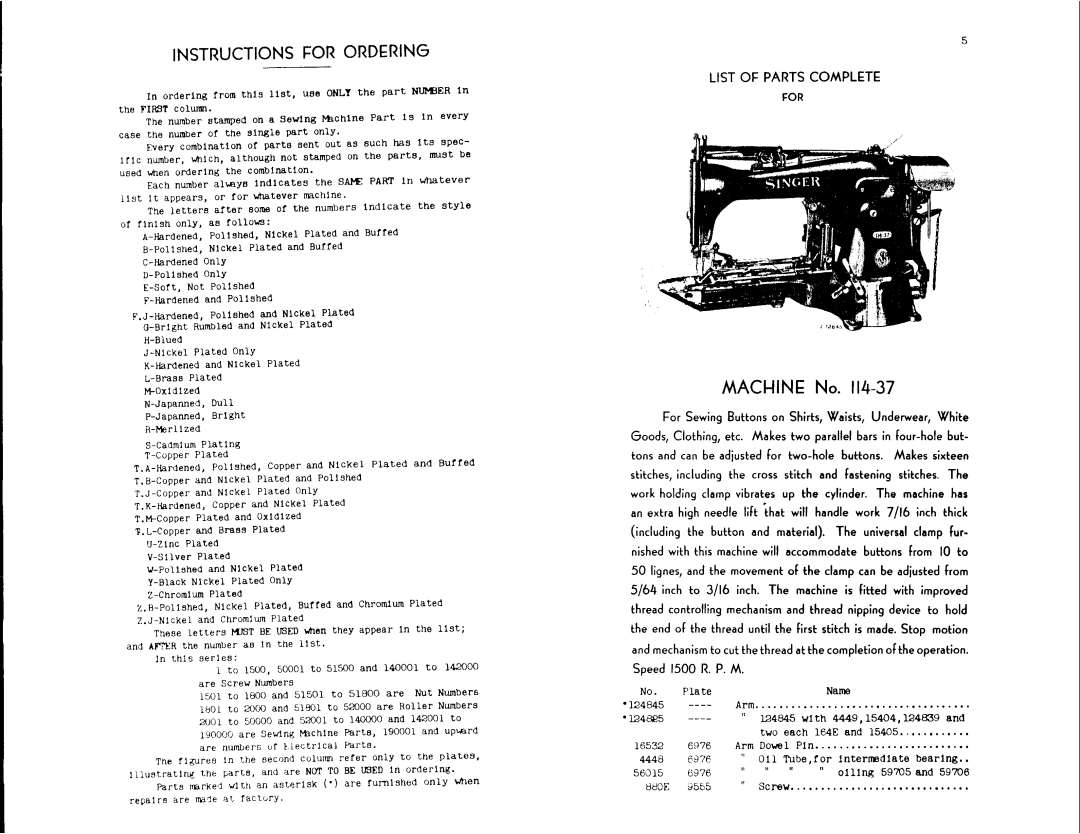 Singer 114-38 manual 