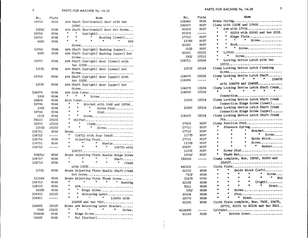 Singer 114-39, 114-41 manual 