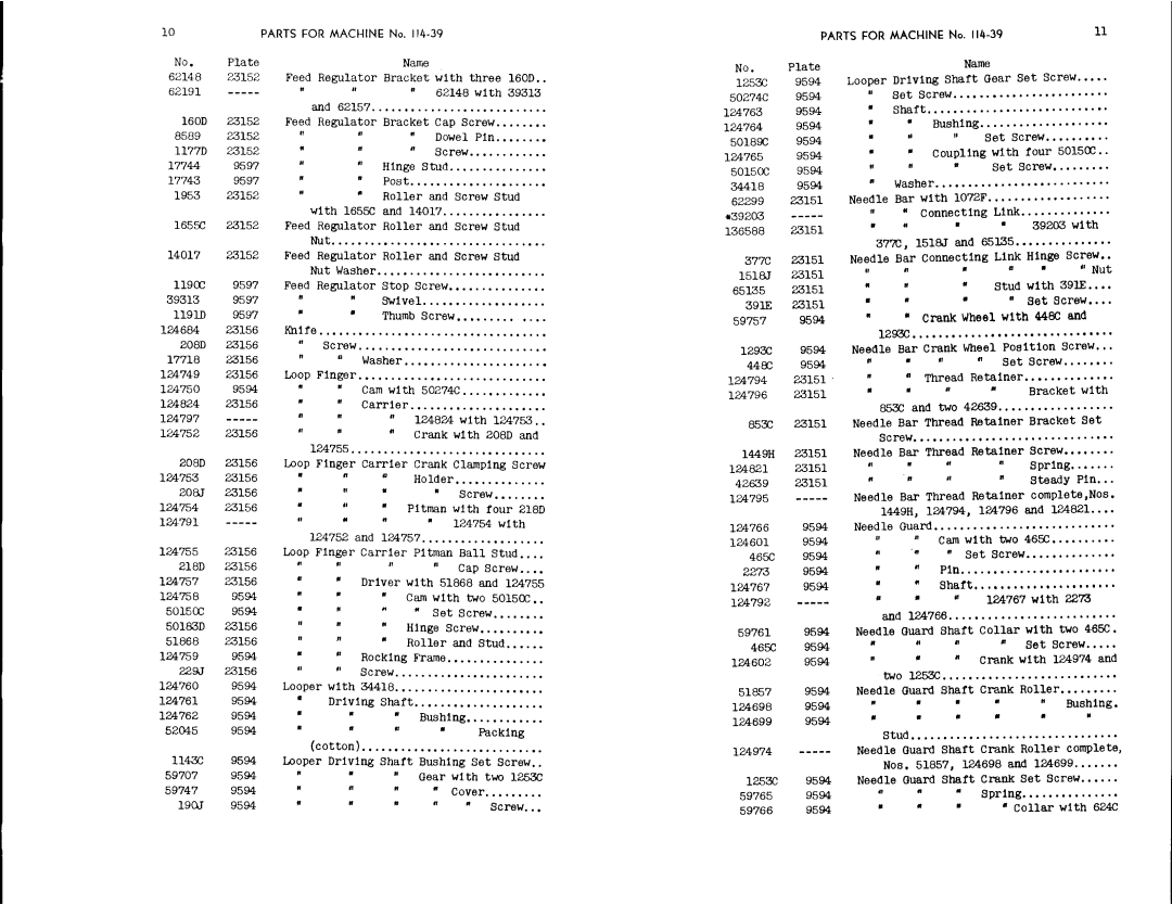 Singer 114-39, 114-41 manual 