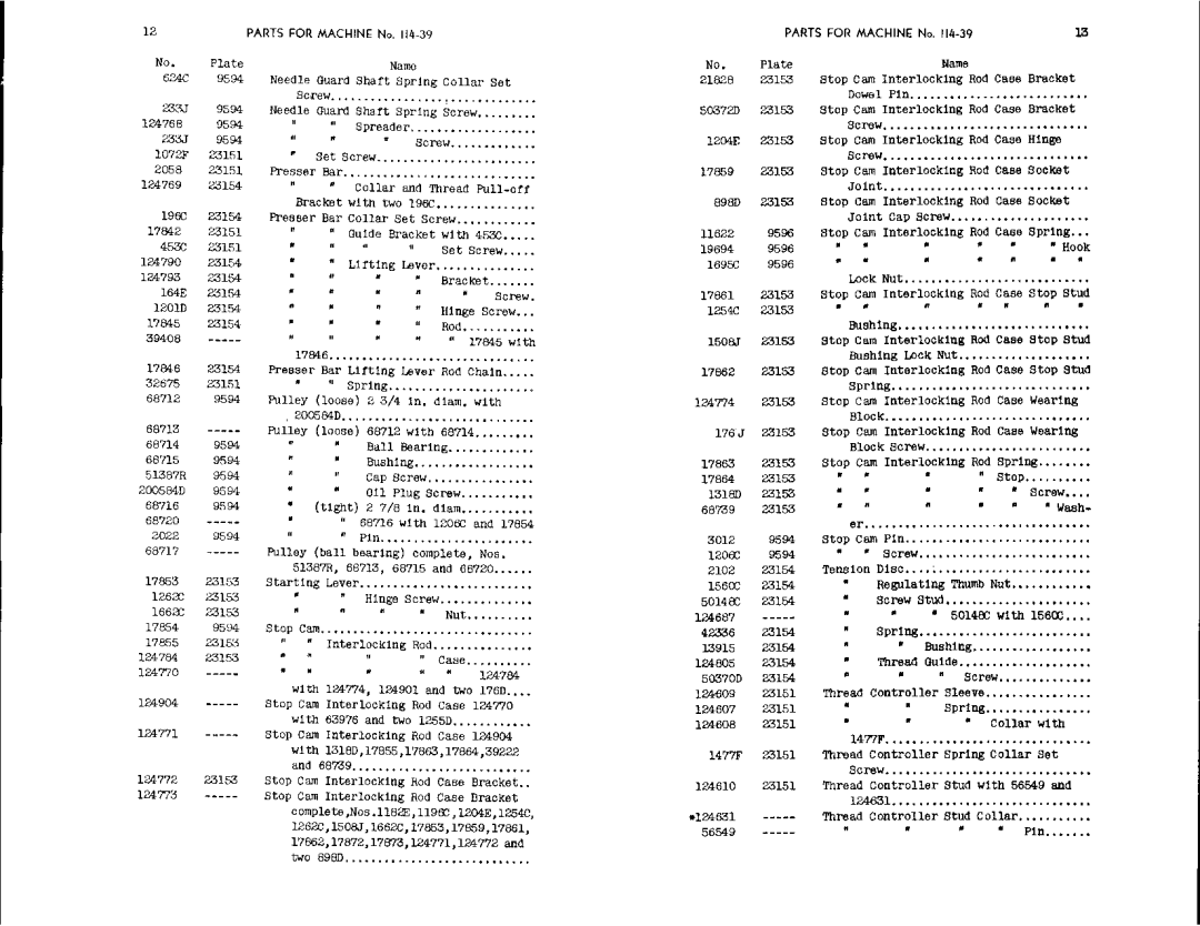 Singer 114-41, 114-39 manual 