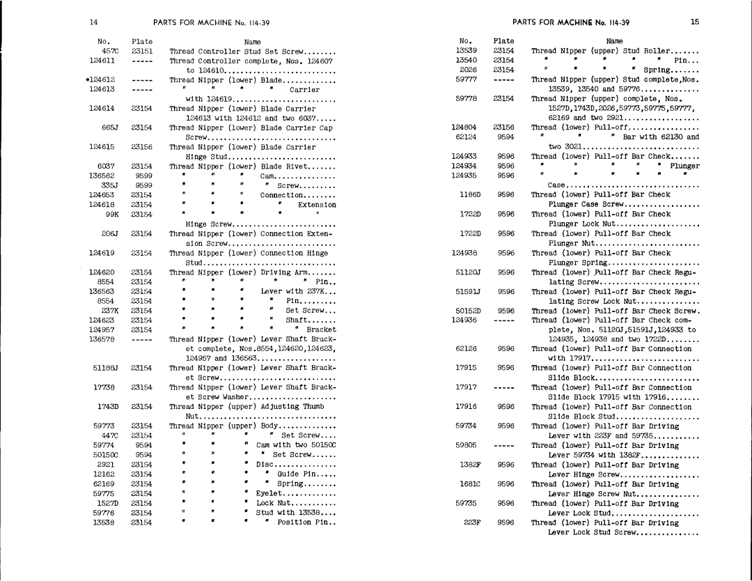 Singer 114-39, 114-41 manual 