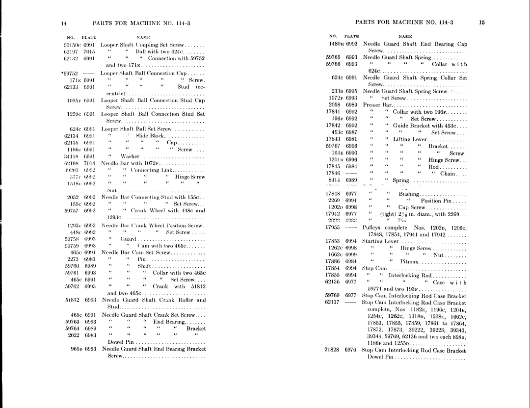 Singer 114-4, 114-3 manual 