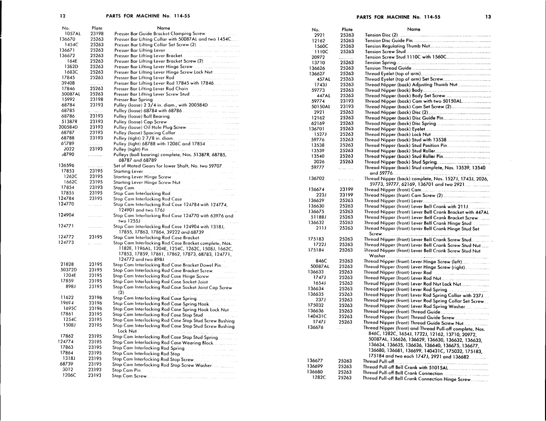 Singer 114-55, 114-56 manual 