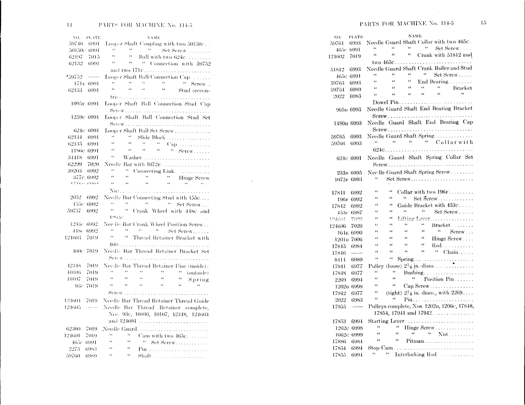 Singer 114-5, 114-8 manual 