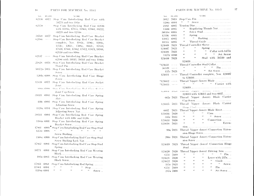 Singer 114-8, 114-5 manual 