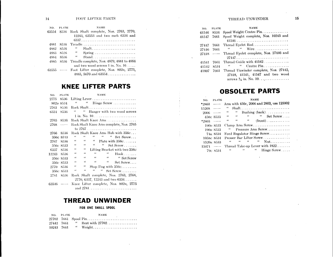 Singer 116-1 manual 