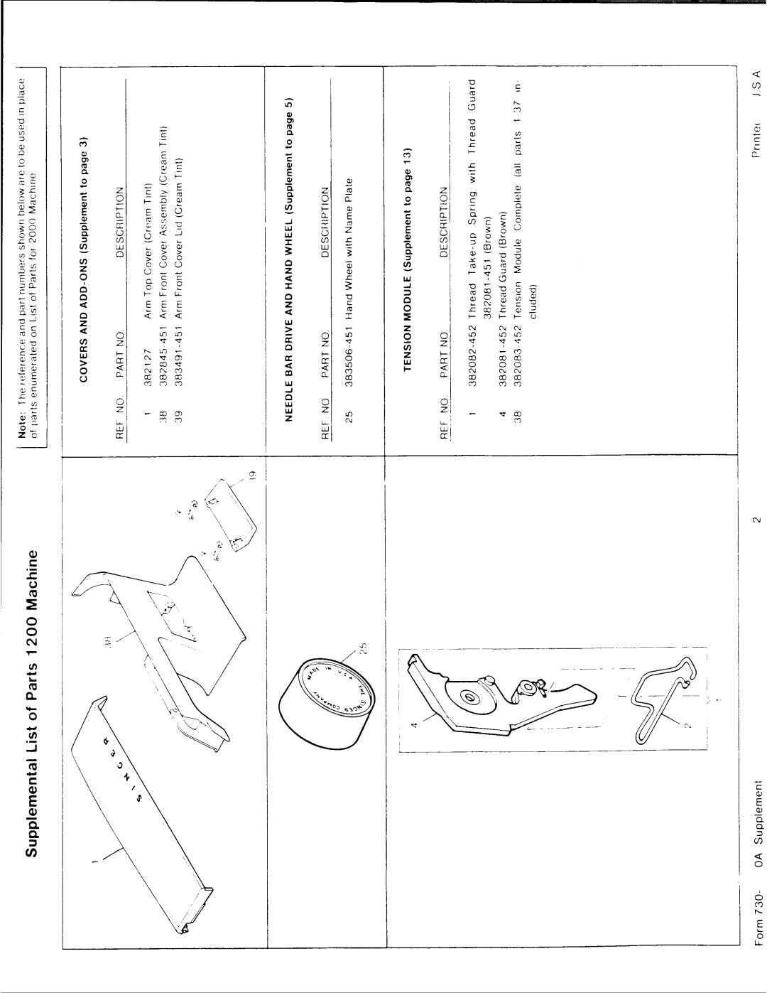 Singer 1200A manual 