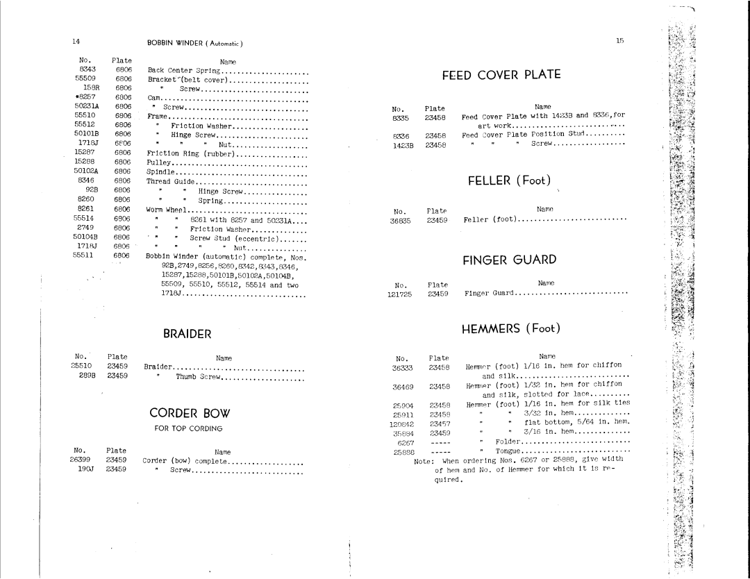 Singer 127-12, 127-14 manual 