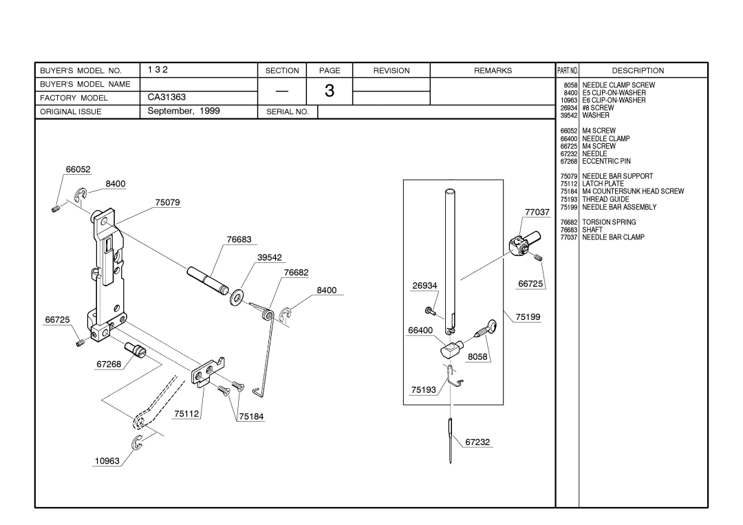 Singer 132 manual 66052 