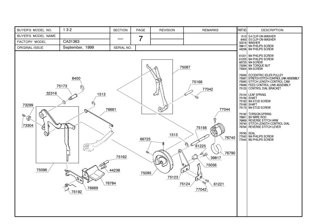 Singer 132 manual 75087 