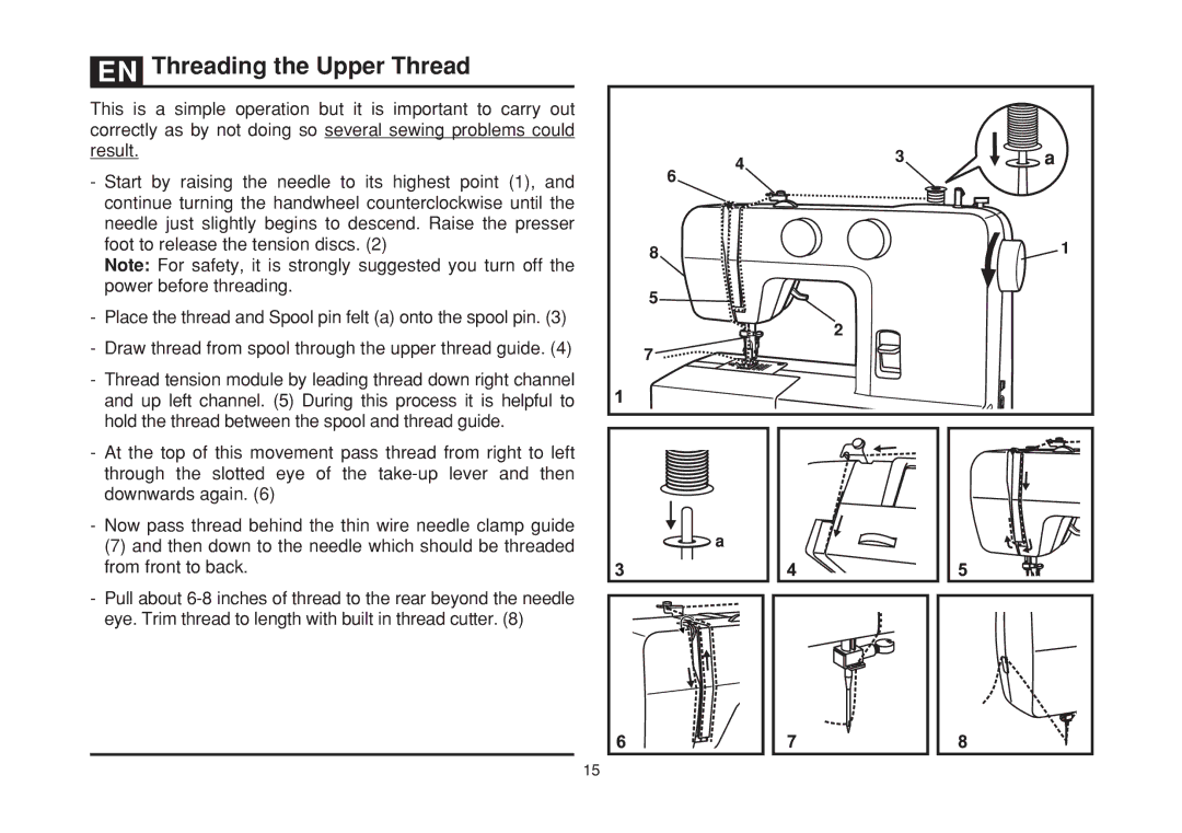 Singer 1408 instruction manual #6+9 609 629 