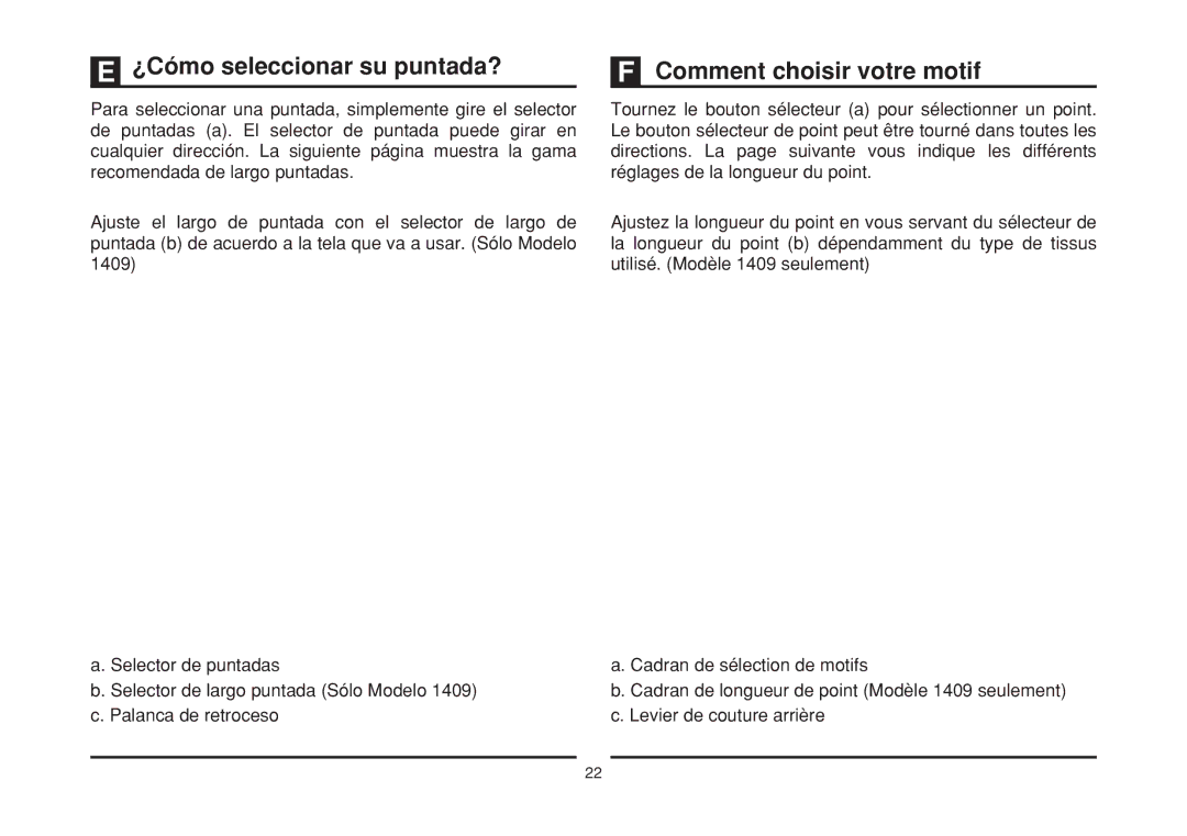 Singer 1408 instruction manual D80, &,,E 