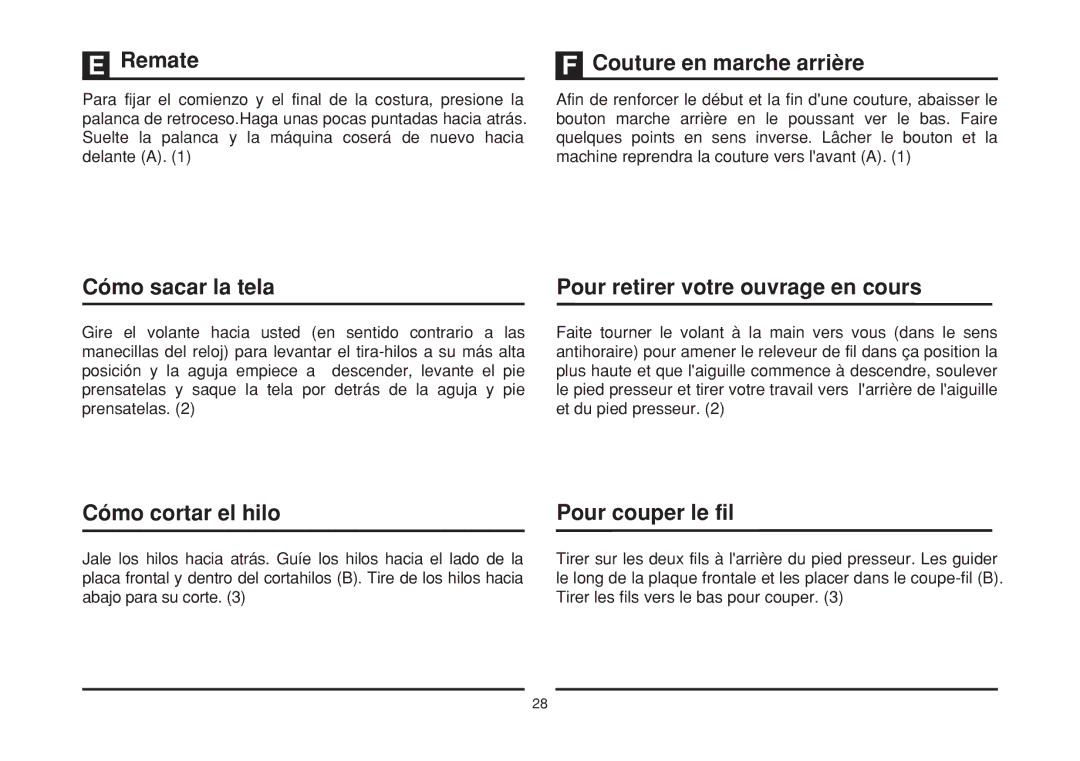 Singer 1408 instruction manual 6969 