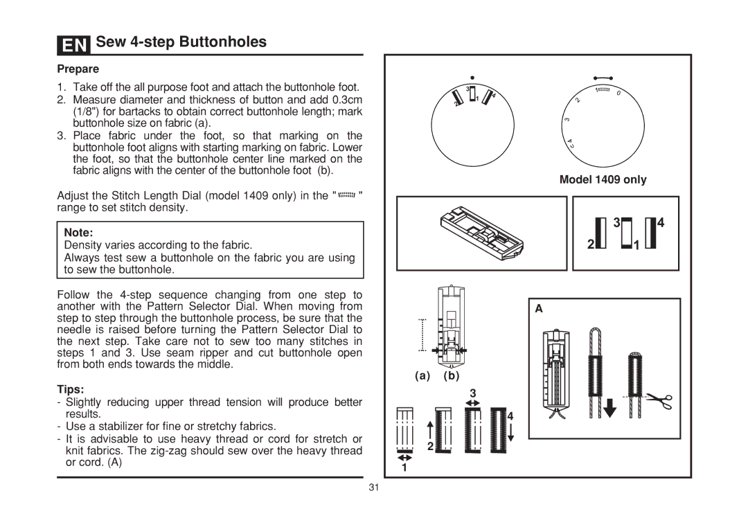 Singer 1408 instruction manual 6F&5 