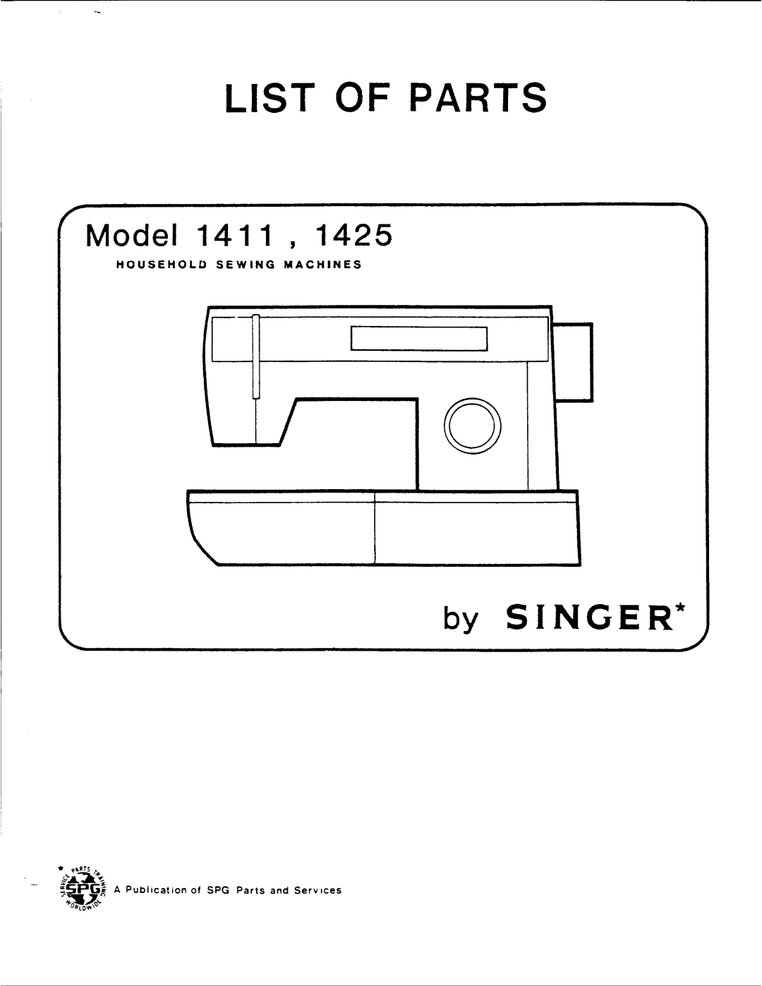 Singer 1425, 1411 manual 