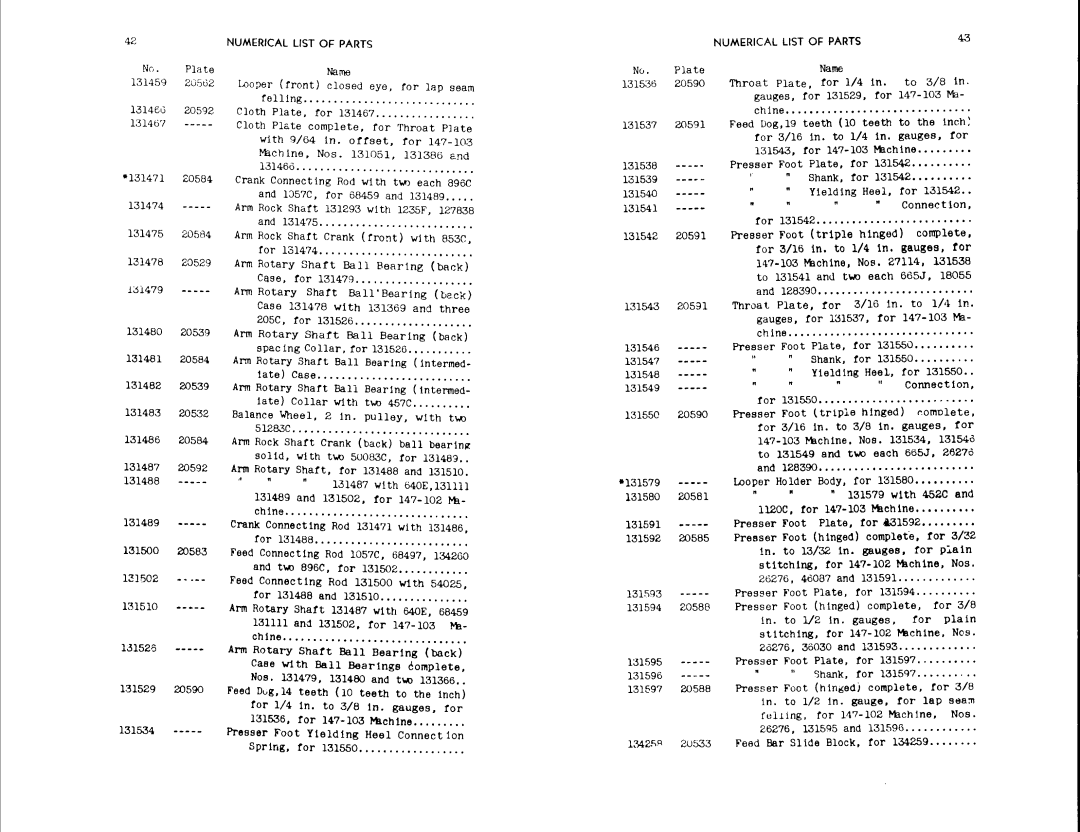 Singer 147-103, 147-102 manual 