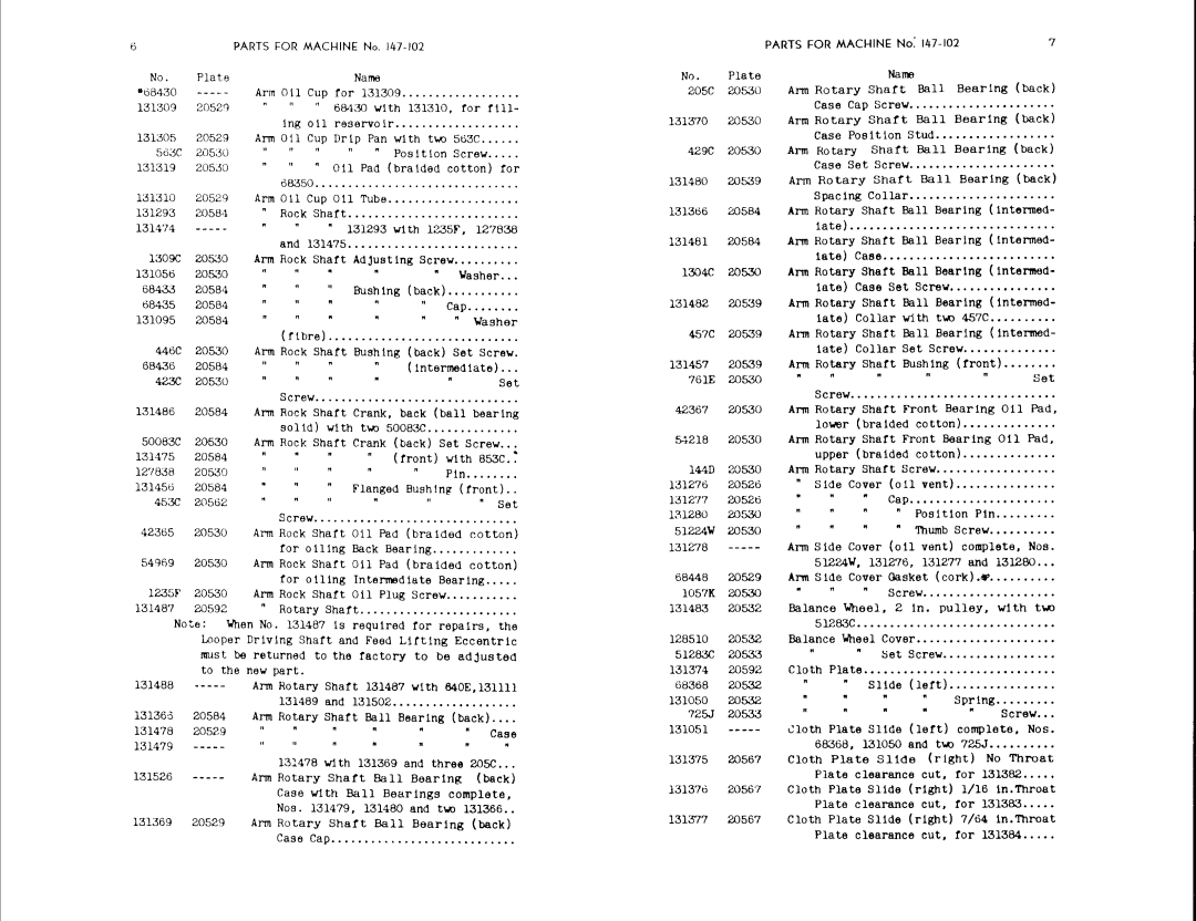 Singer 147-103, 147-102 manual 