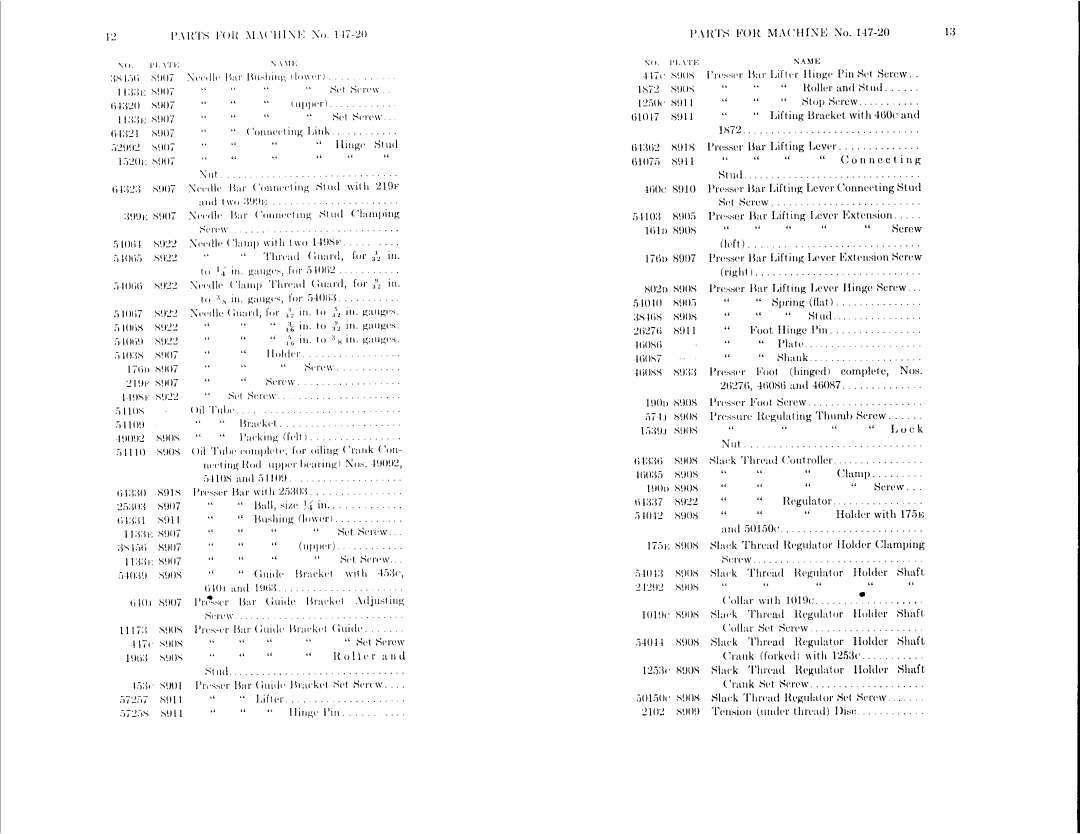 Singer 147-22, 147-20 manual 