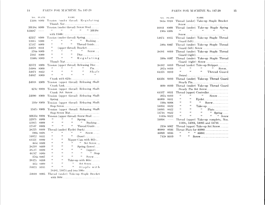 Singer 147-20, 147-22 manual 