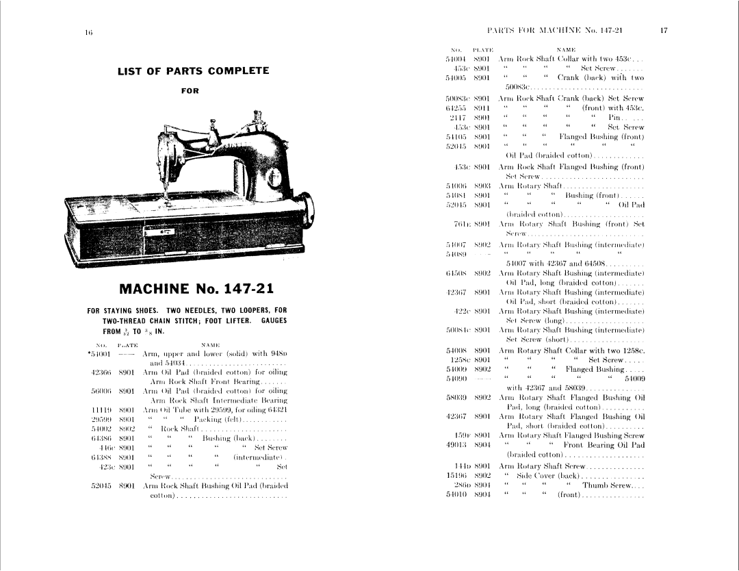 Singer 147-22, 147-20 manual 