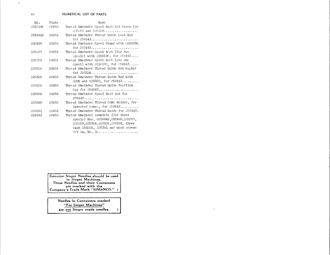 Singer 147-39, 147-25 manual 