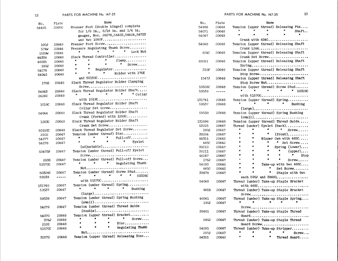 Singer 147-39, 147-25 manual 