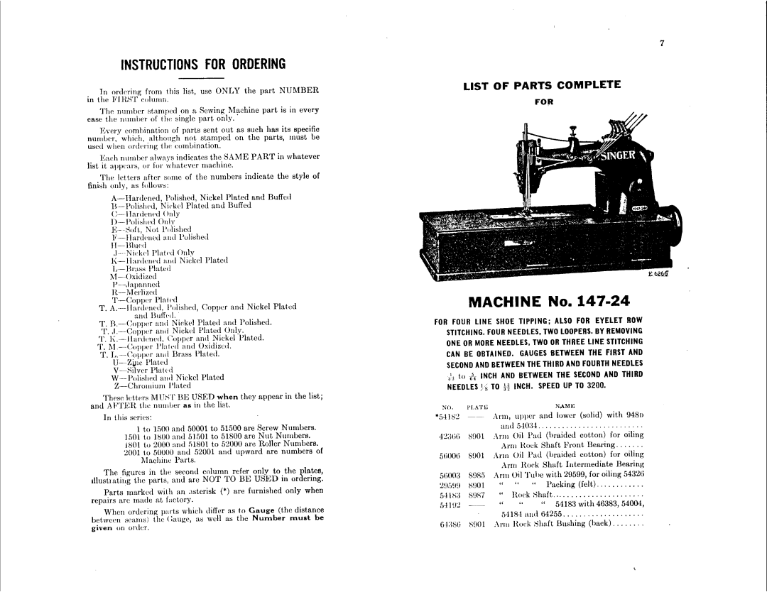 Singer 147-24, 147-26 manual 