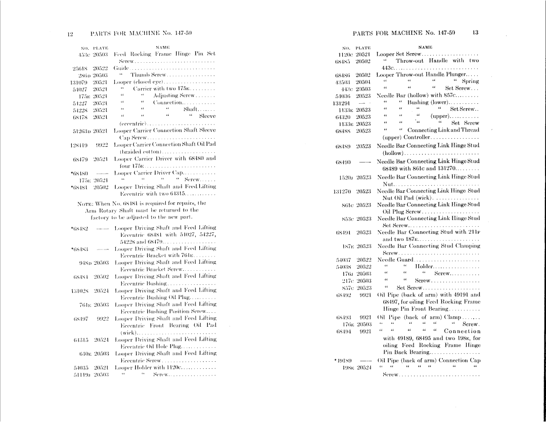 Singer 147-51, 147-50 manual 