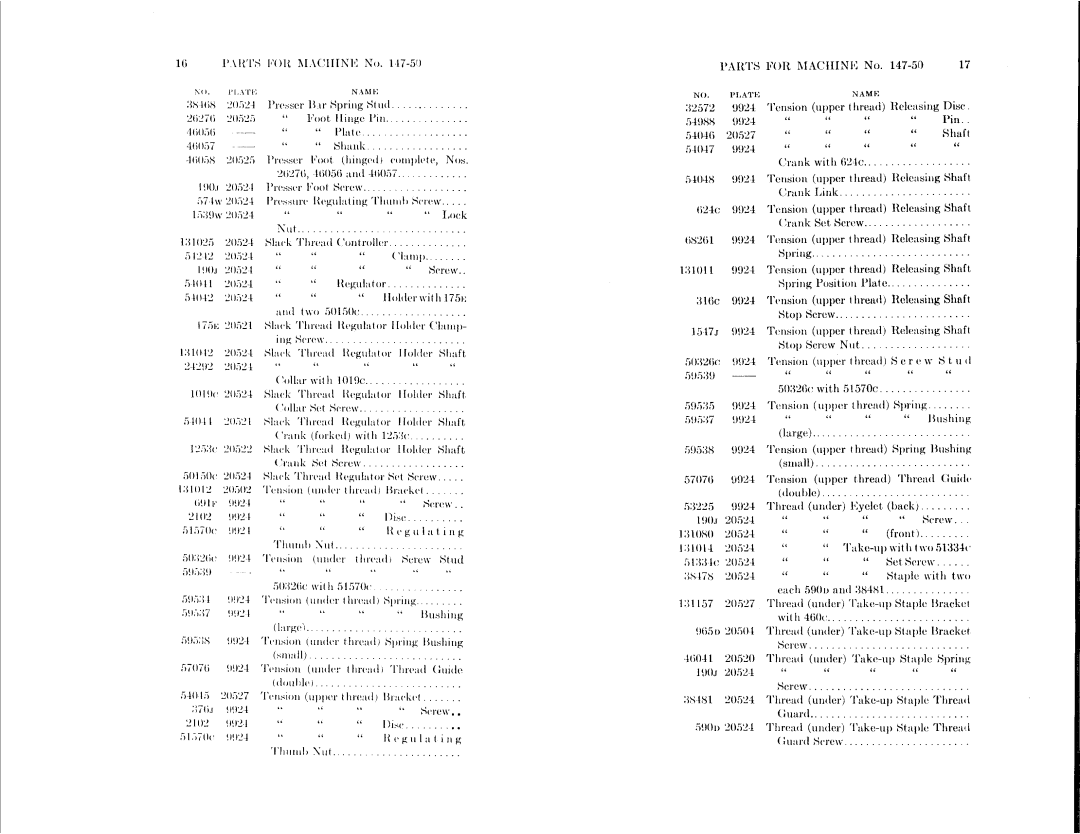 Singer 147-51, 147-50 manual 