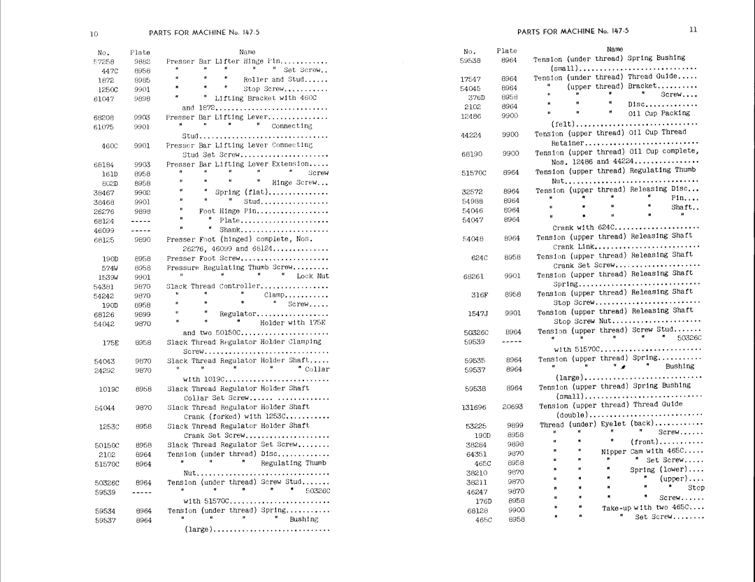 Singer 147-6, 147-5, 147-37 manual 