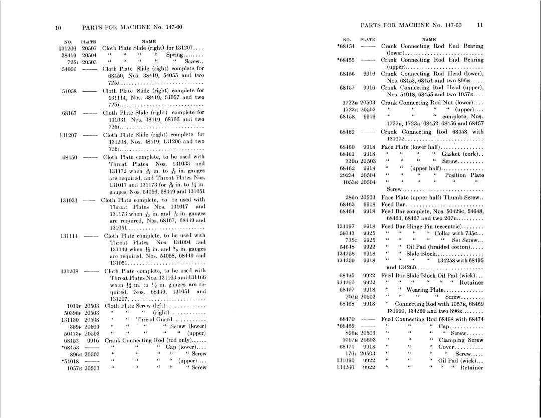 Singer 147-61, 147-60 manual 