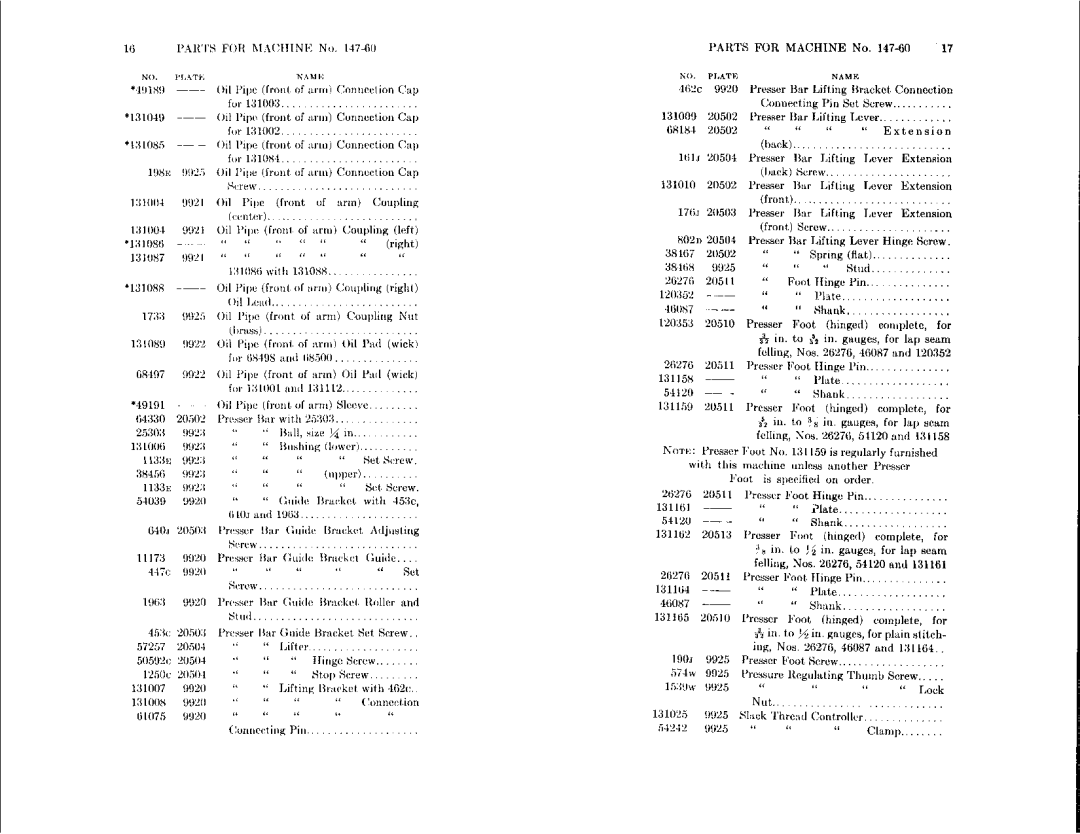 Singer 147-60, 147-61 manual 