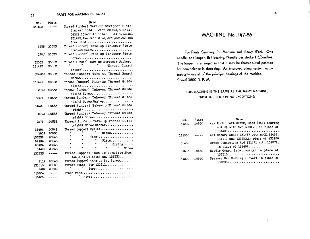 Singer 147-86, 147-82 manual 