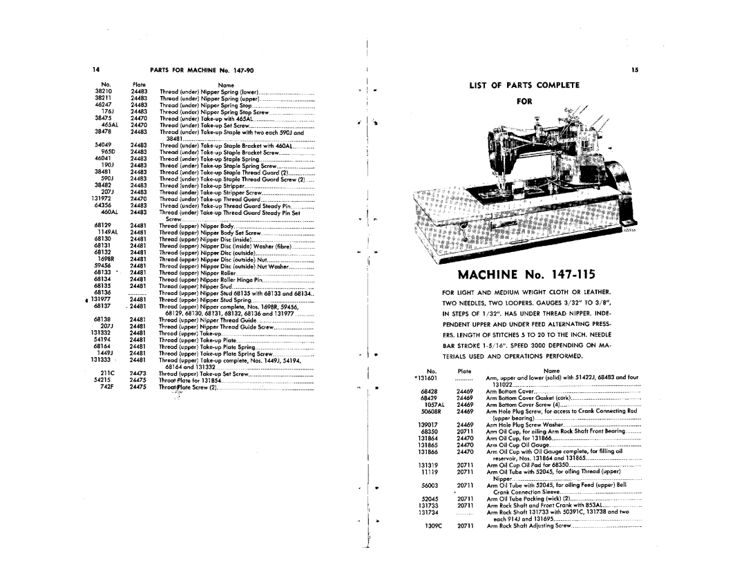 Singer 147-115, 147-90 manual 