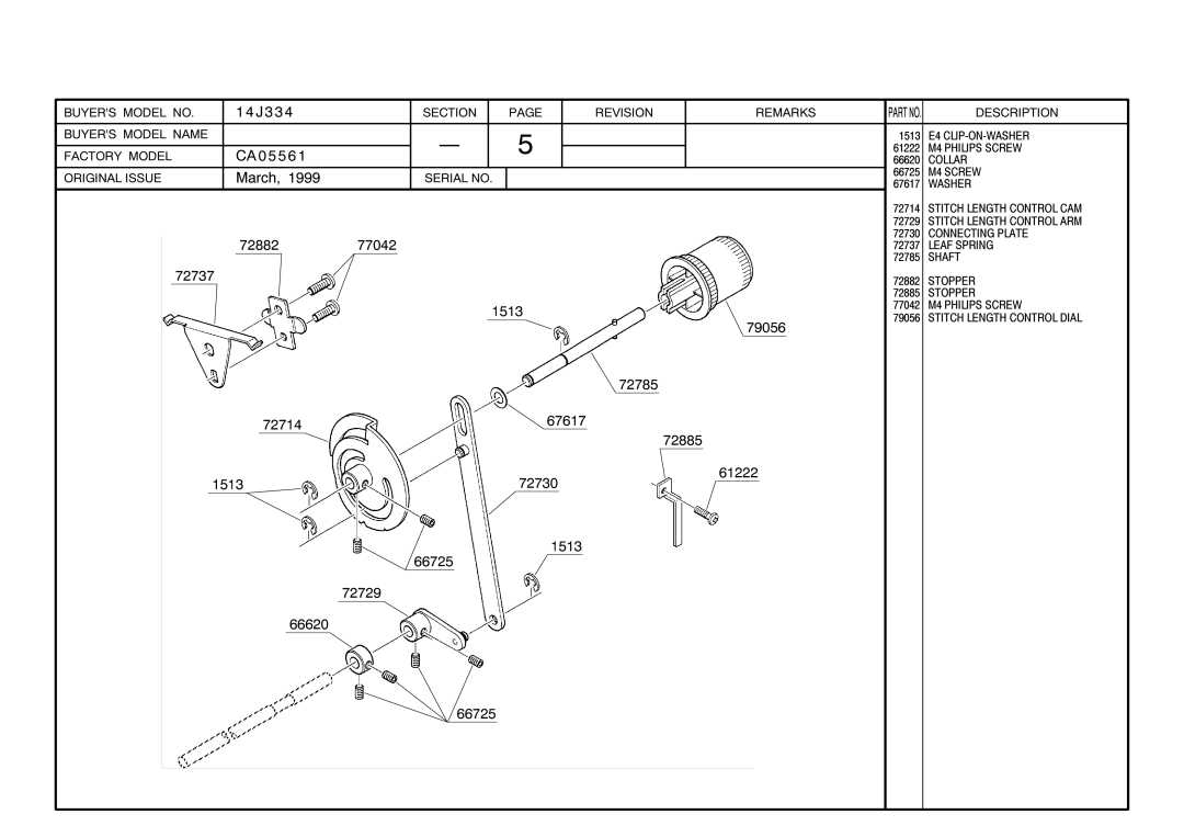 Singer 14J334 manual 1513 