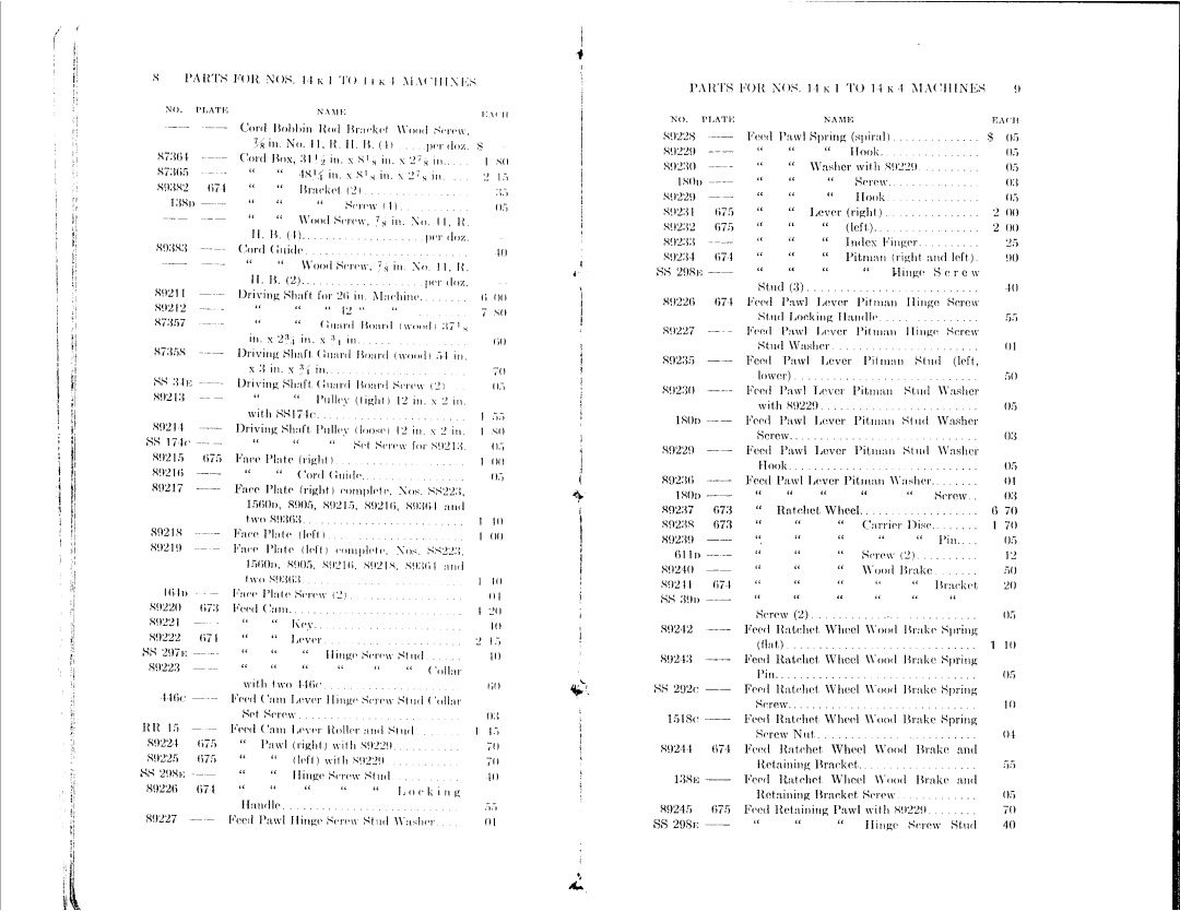 Singer K4, 14K1 manual 