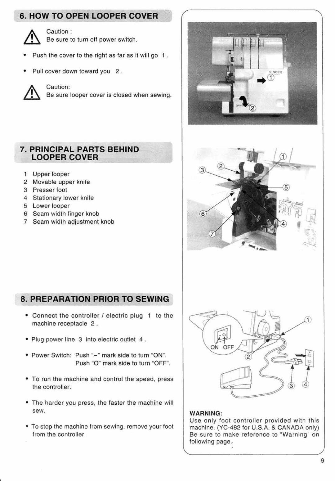 Singer 14SH644 manual 