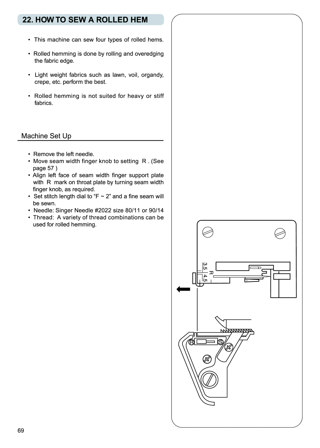 Singer 14SH654, 14SH644 manual 